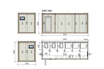 KW6 8×20 Wc – Shower Container