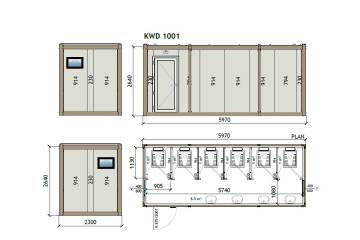 KW6 8×20 Wc Container