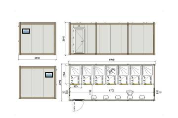 KWD 702 Shower Container